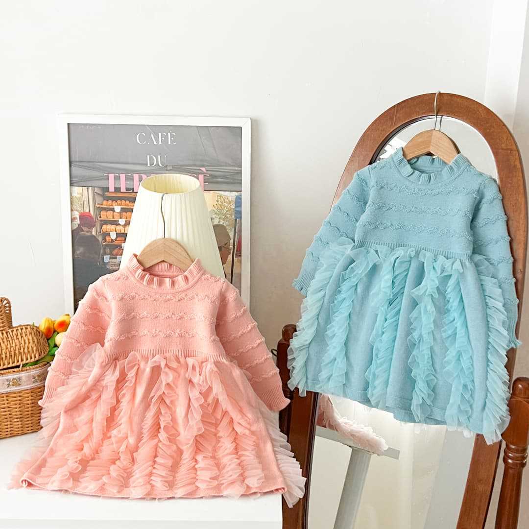 Vestido Infantil Tricô Babadinhos