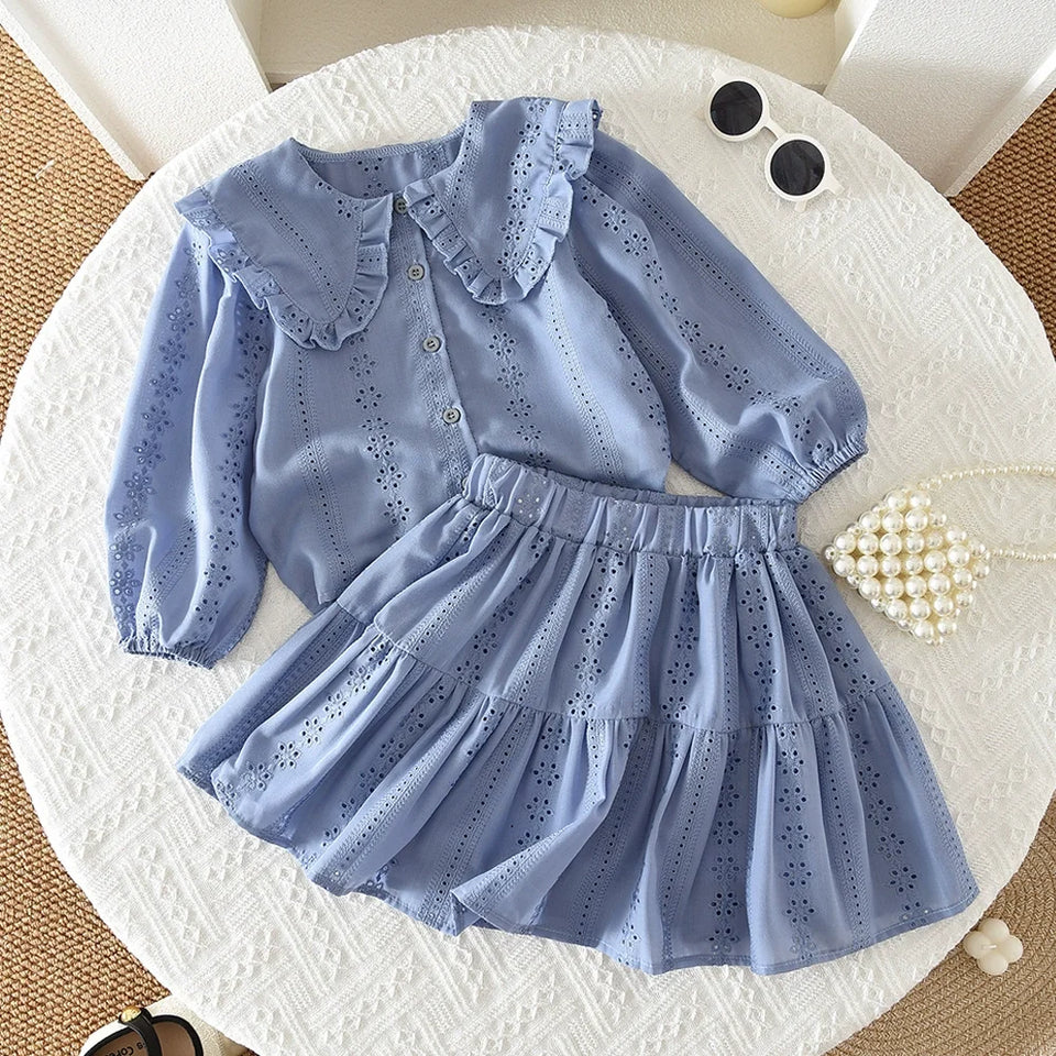 Conjunto Infantil Bordado Florzinhas