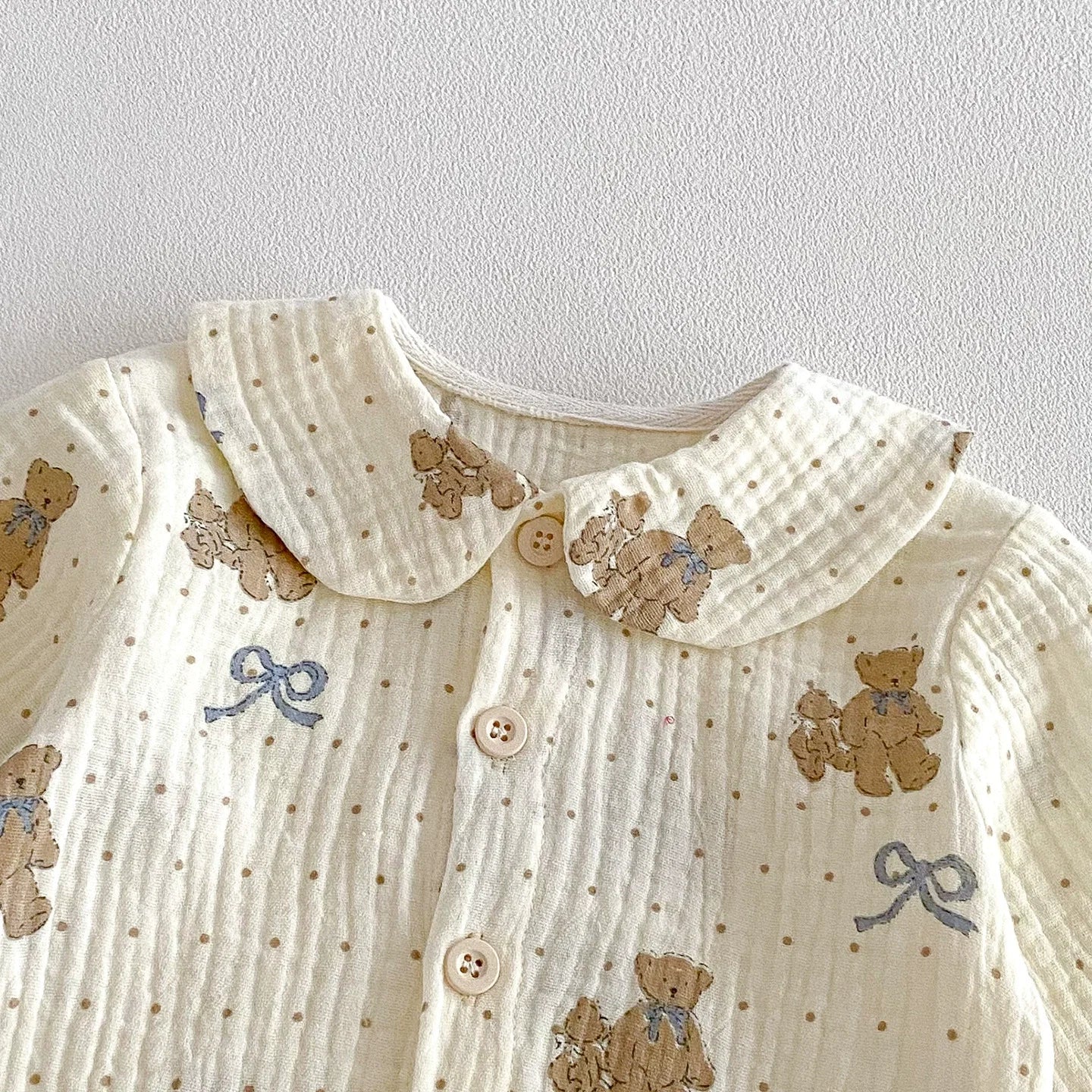 Macacão Infantil Ursinhos e Lacinhos