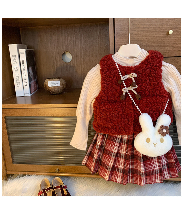 Conjunto Infantil Feminino 3 Peças Inverno
