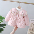 Casaco Infantil Acolchoado Florzinha