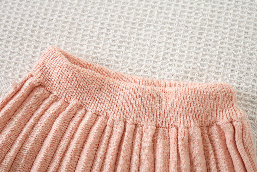 Conjunto Infantil Tricô Cerejinhas