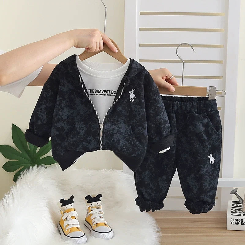 Conjunto Infantil 3 Peças Inverno de Menino