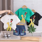 Conjunto Infantil Masculino Bichinhos e Jeans