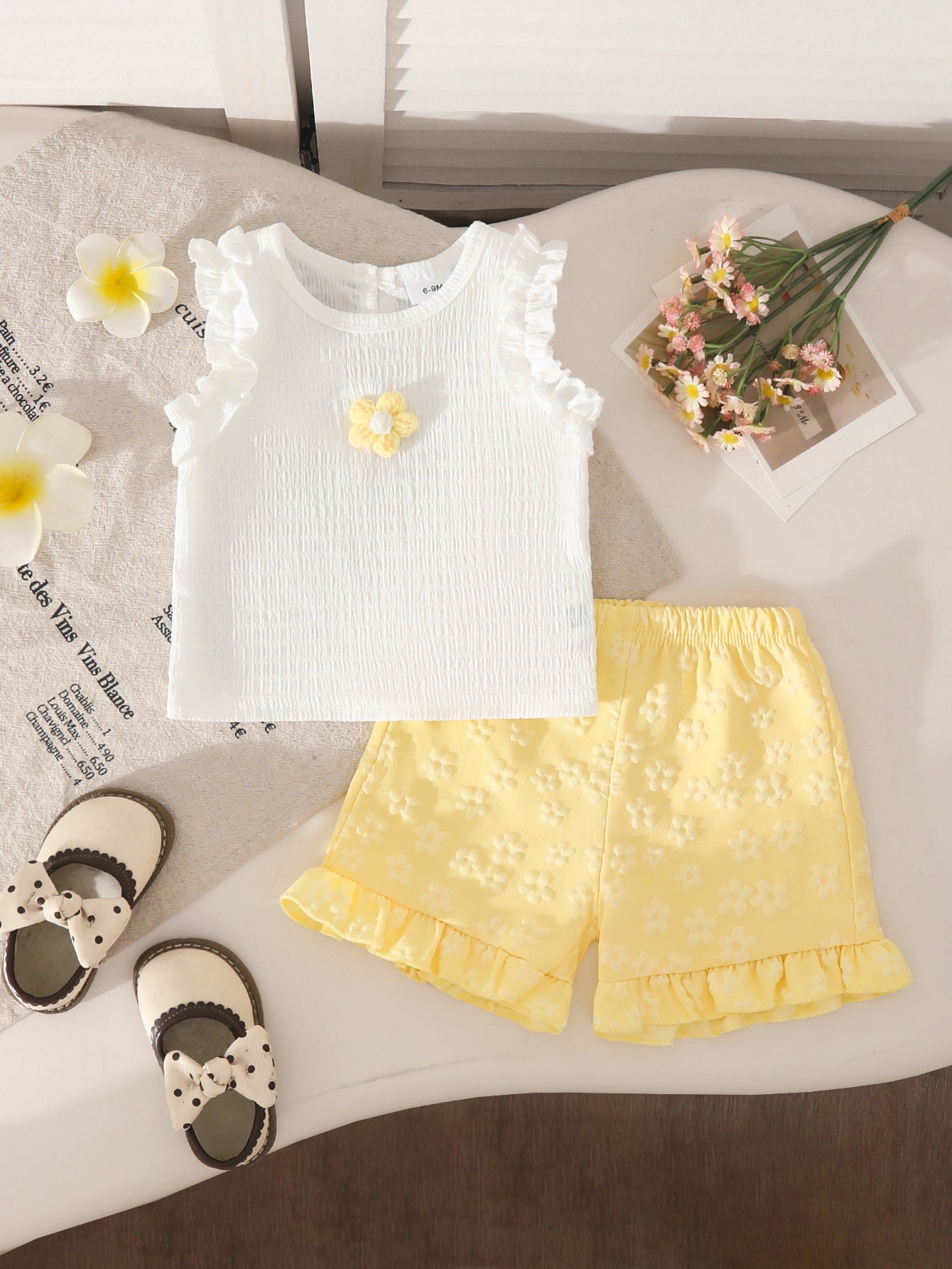 Conjunto Infantil Verão Flores