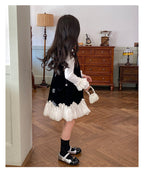 Vestido Infantil Veludo Borboletas