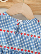 Body Infantil Feminino Azul Moranguinhos