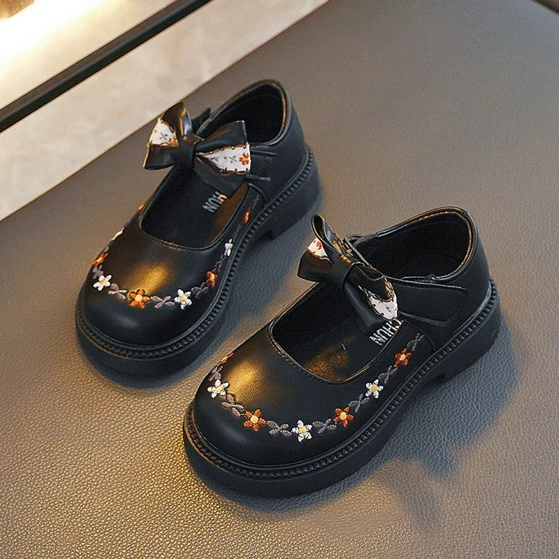 Sapato Infantil Laço Florzinhas