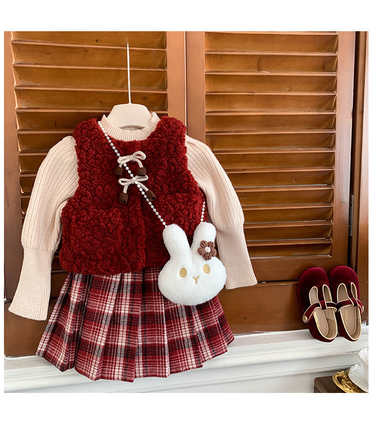 Conjunto Infantil Feminino 3 Peças Inverno