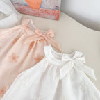 Vestido Infantil de Tule Florzinhas