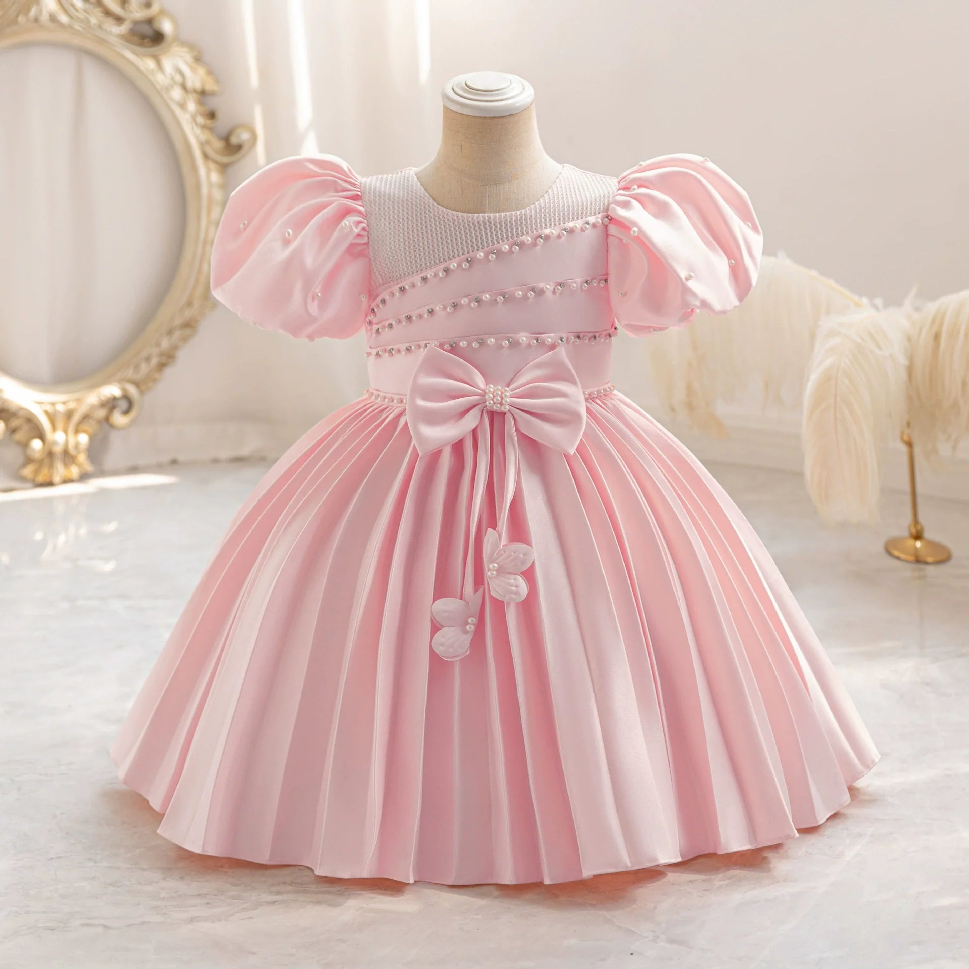 Vestido De Festa Bufante Pérolas