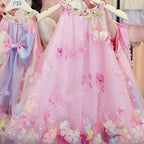 Vestido Infantil Tule Florzinhas