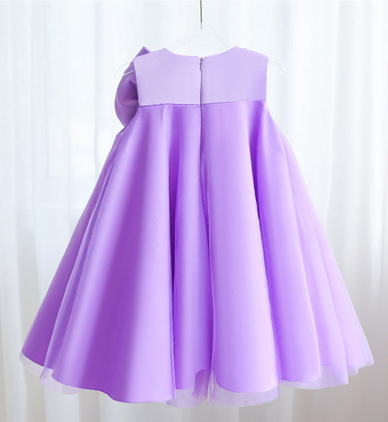 Vestido Infantil Elegante Laço