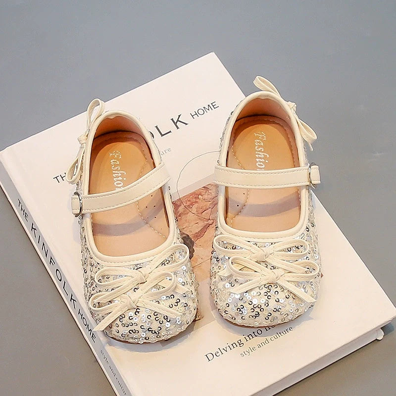 Sapato Infantil Brilhante Lacinhos