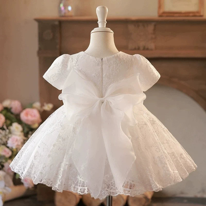 Vestido de Festa Branco Rendado