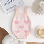 Conjunto Infantil Tricô Corações