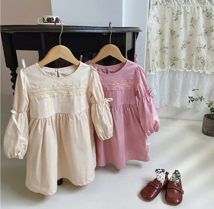 Vestido Infantil Rendinha Lacinhos