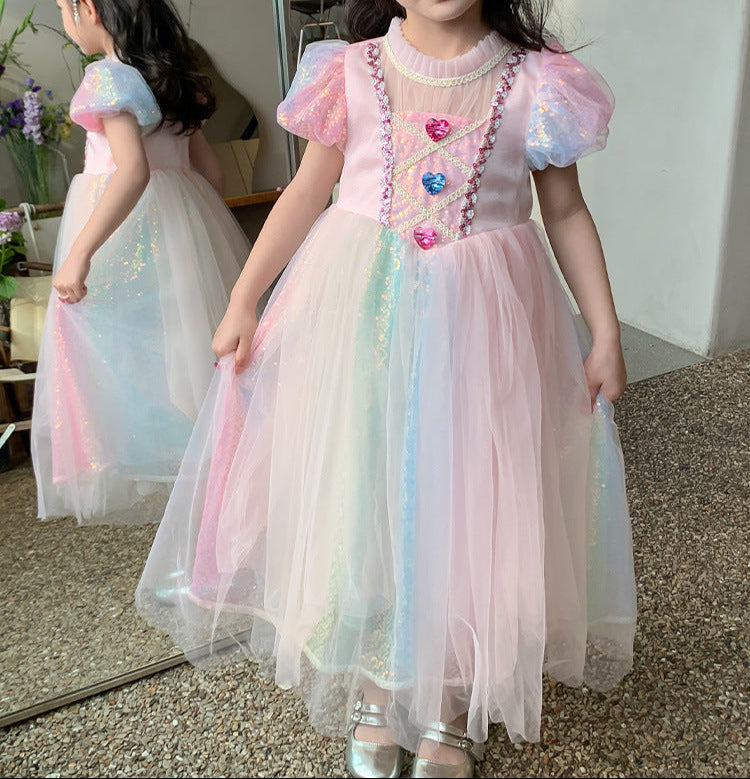 Vestido Infantil de Princesa Colors