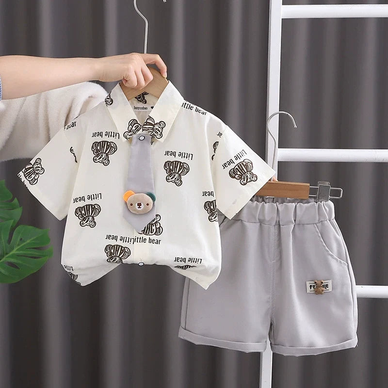 Conjunto Infantil Ursinhos Gravatinha