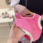 Conjunto Infantil Feminino Rosa e Xadrez