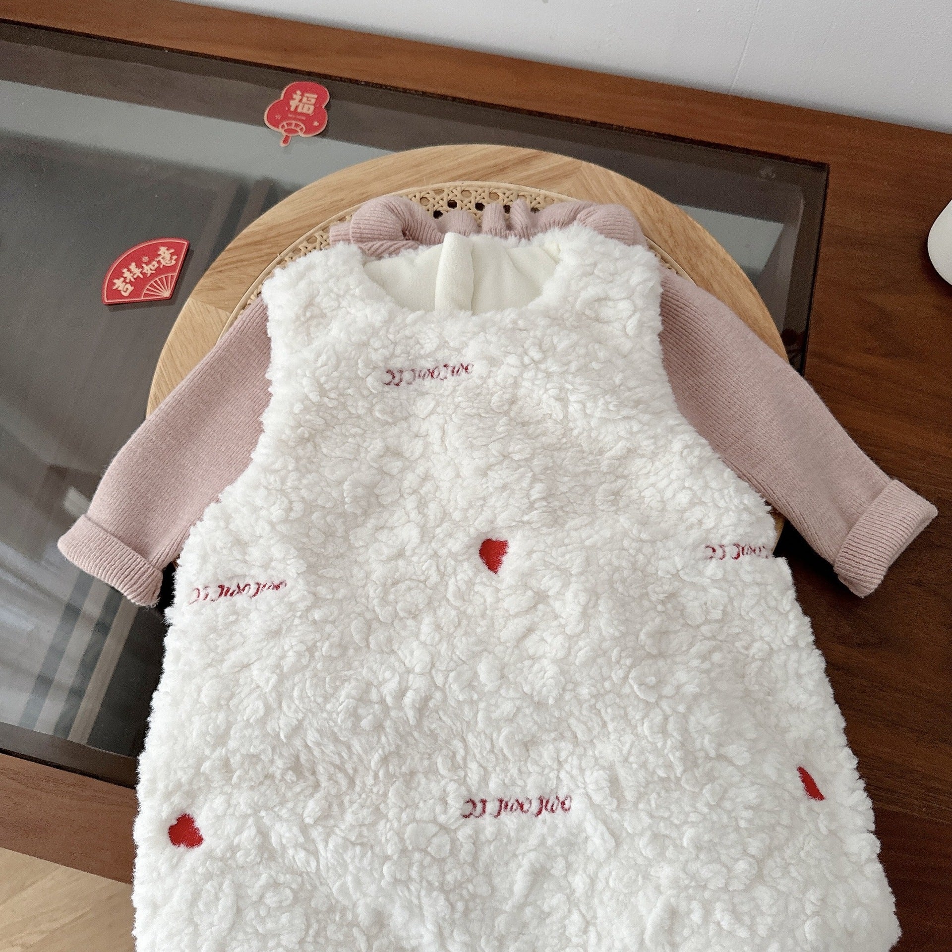 Vestido Infantil Love Pelinhos