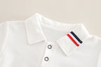 Conjunto Infantil Masculino Polo Cachorrinho
