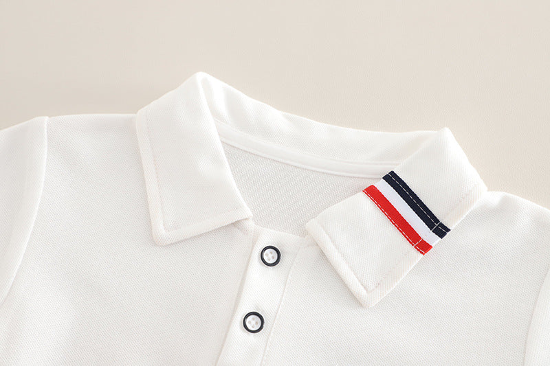 Conjunto Infantil Masculino Polo Cachorrinho