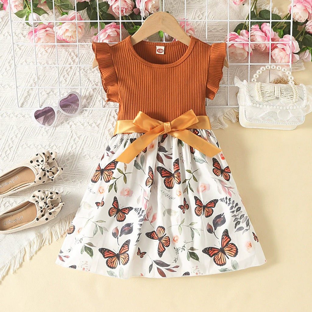 Vestido Infantil Laço Borboletas