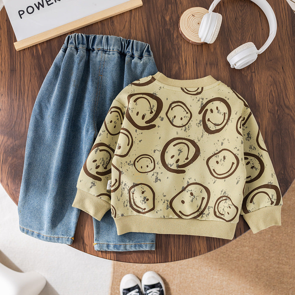 Conjunto Infantil Smiley e Jeans
