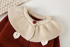 Conjunto de Tricô Feminino Corações Golinha
