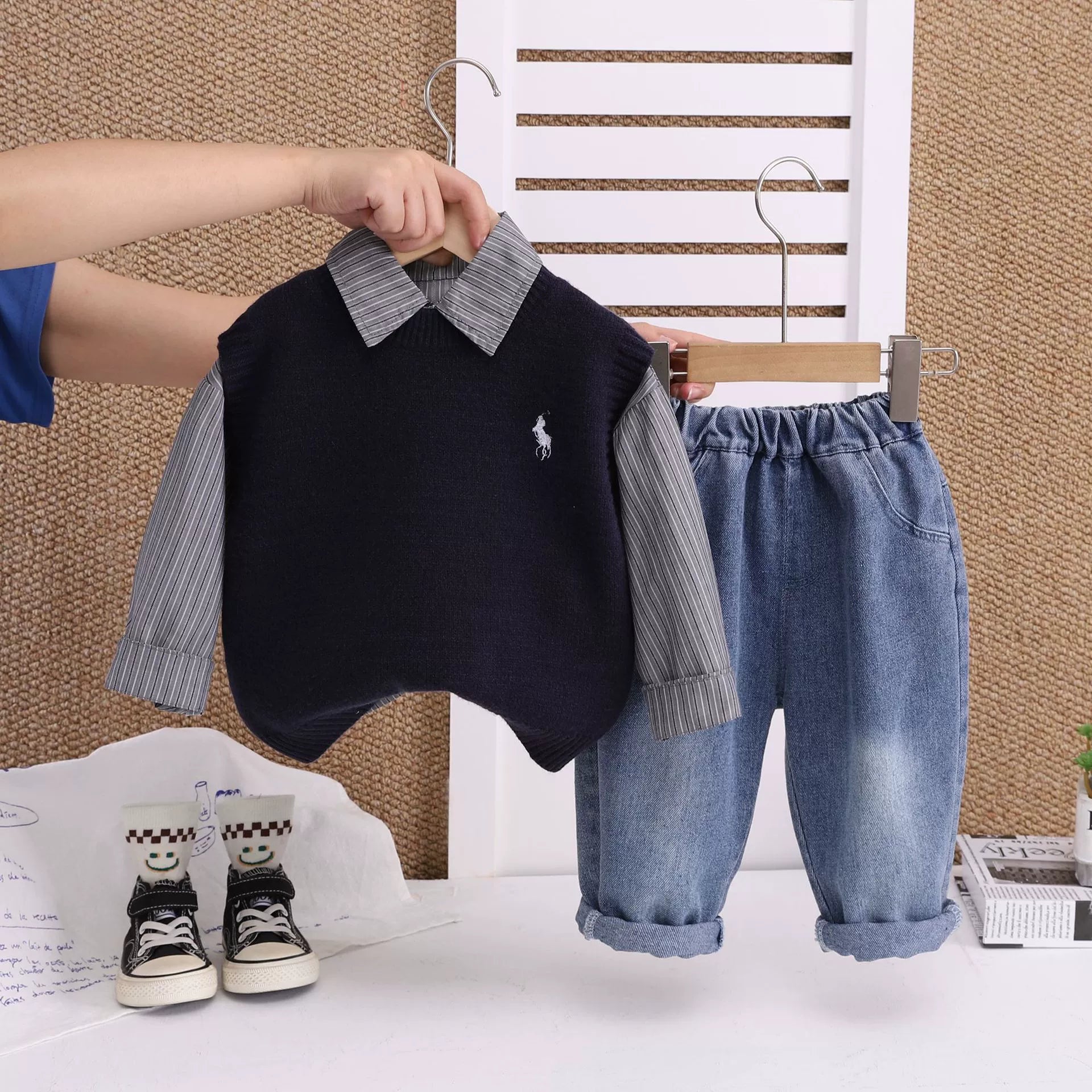 Conjunto Infantil 3 Peças Polo