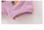 Conjunto Infantil Feminino Bordado Flores
