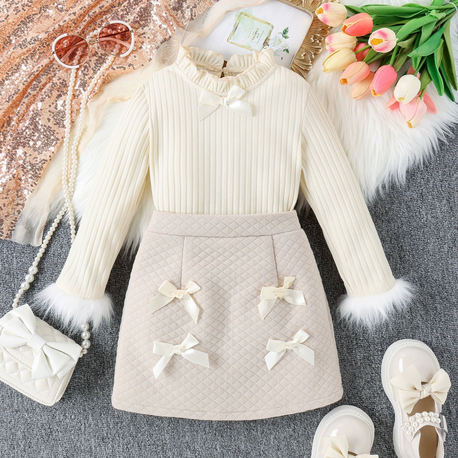 Conjunto Infantil Feminino Lacinhos