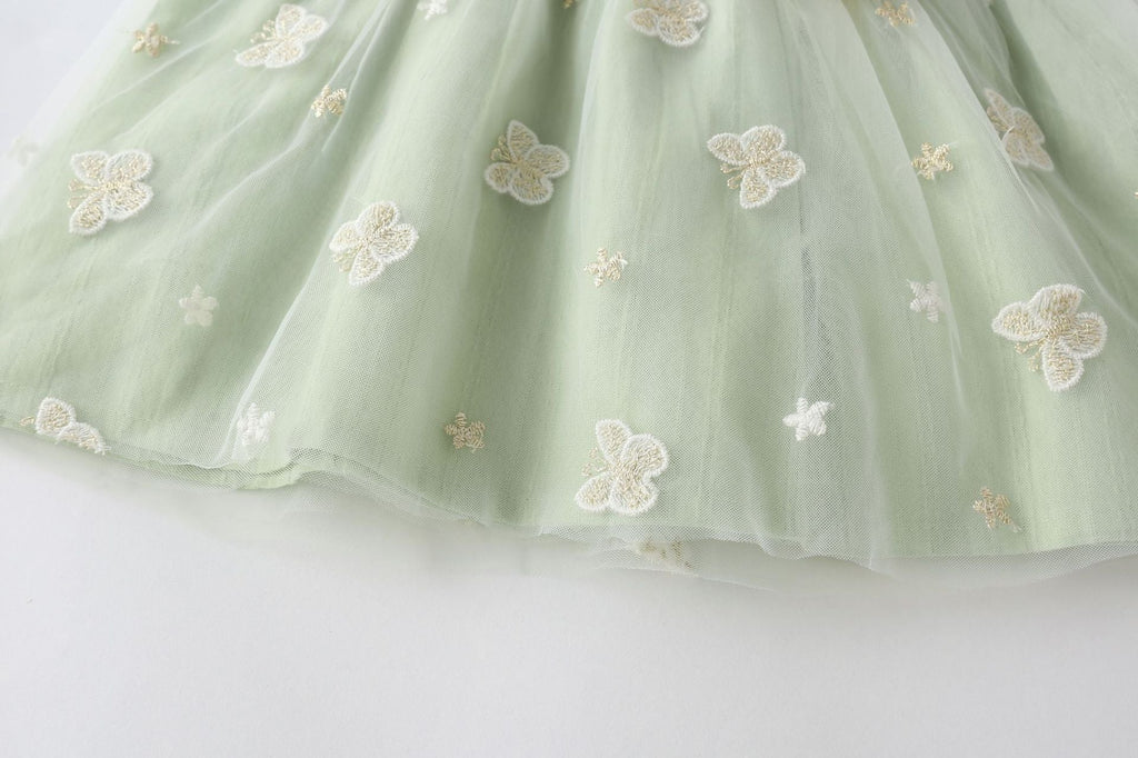 Vestido Infantil Borboletas Lacinho