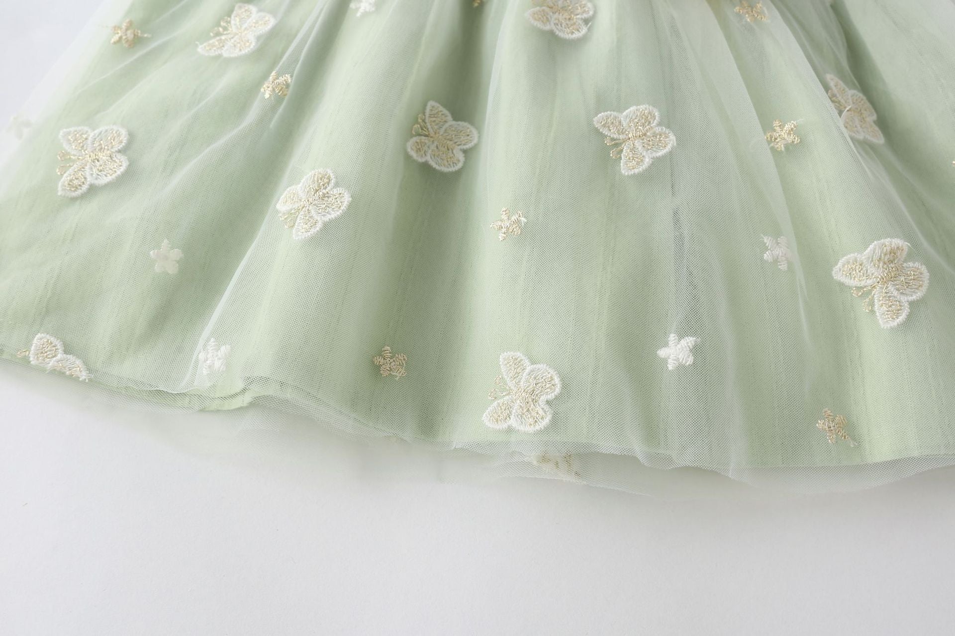 Vestido Infantil Borboletas Lacinho