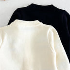 Conjunto Infantil Tricô Mussi Inverno Flores