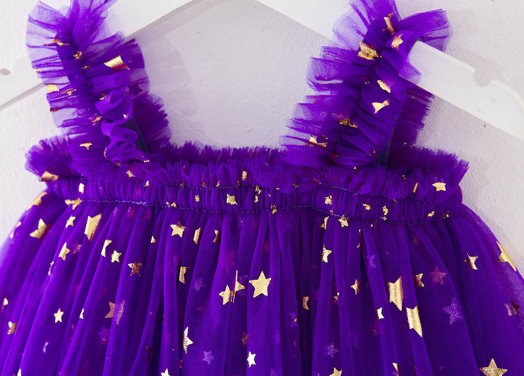 Vestido Infantil de Tule Hallowen