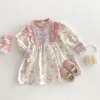 Vestido Infantil Babadinho Flores