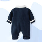 Macacão Infantil Tricô Gravatinha