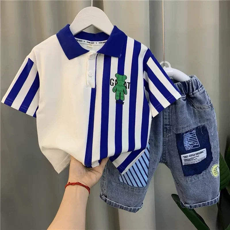 Conjunto Infantil Masculino Polo Verão