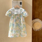 Vestido Infantil de Verão Flores