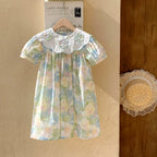 Vestido Infantil de Verão Flores