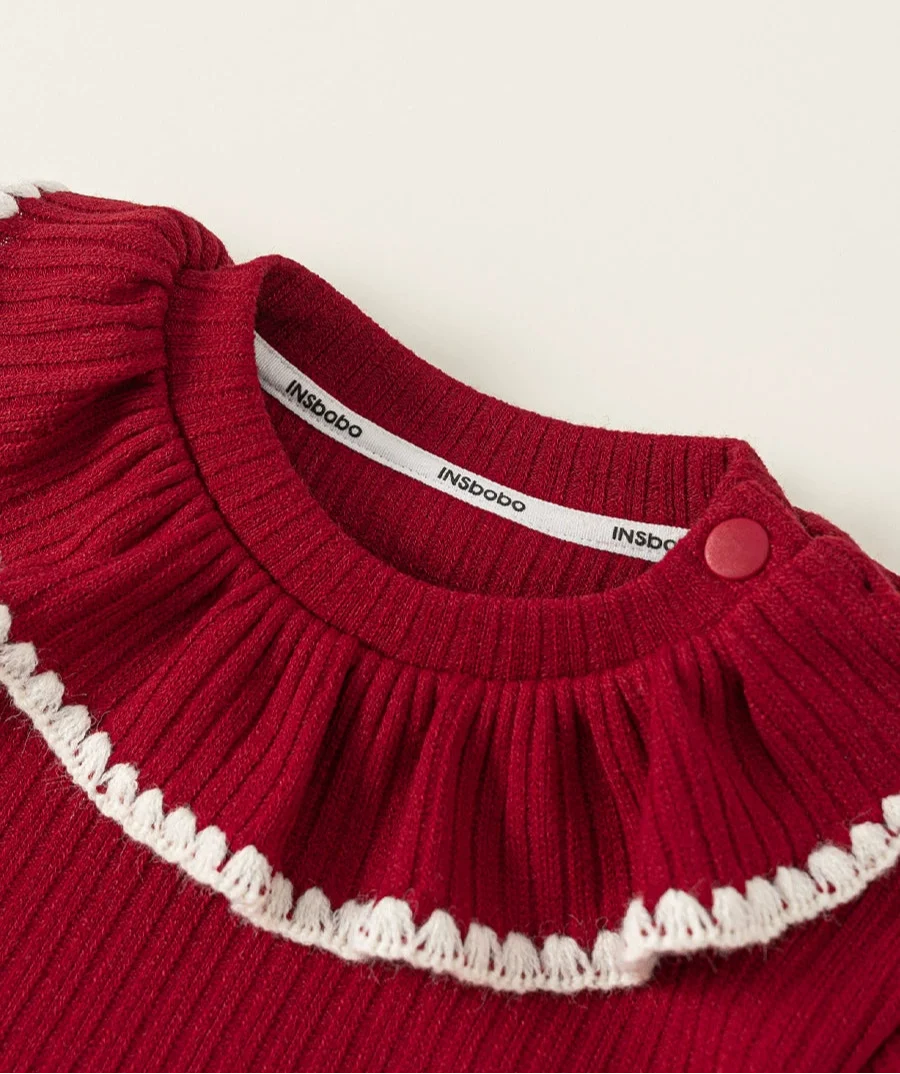 Macacão Infantil Vermelho Cerejas