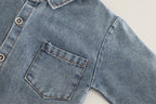 Conjunto 3 Peças Colete e Jeans