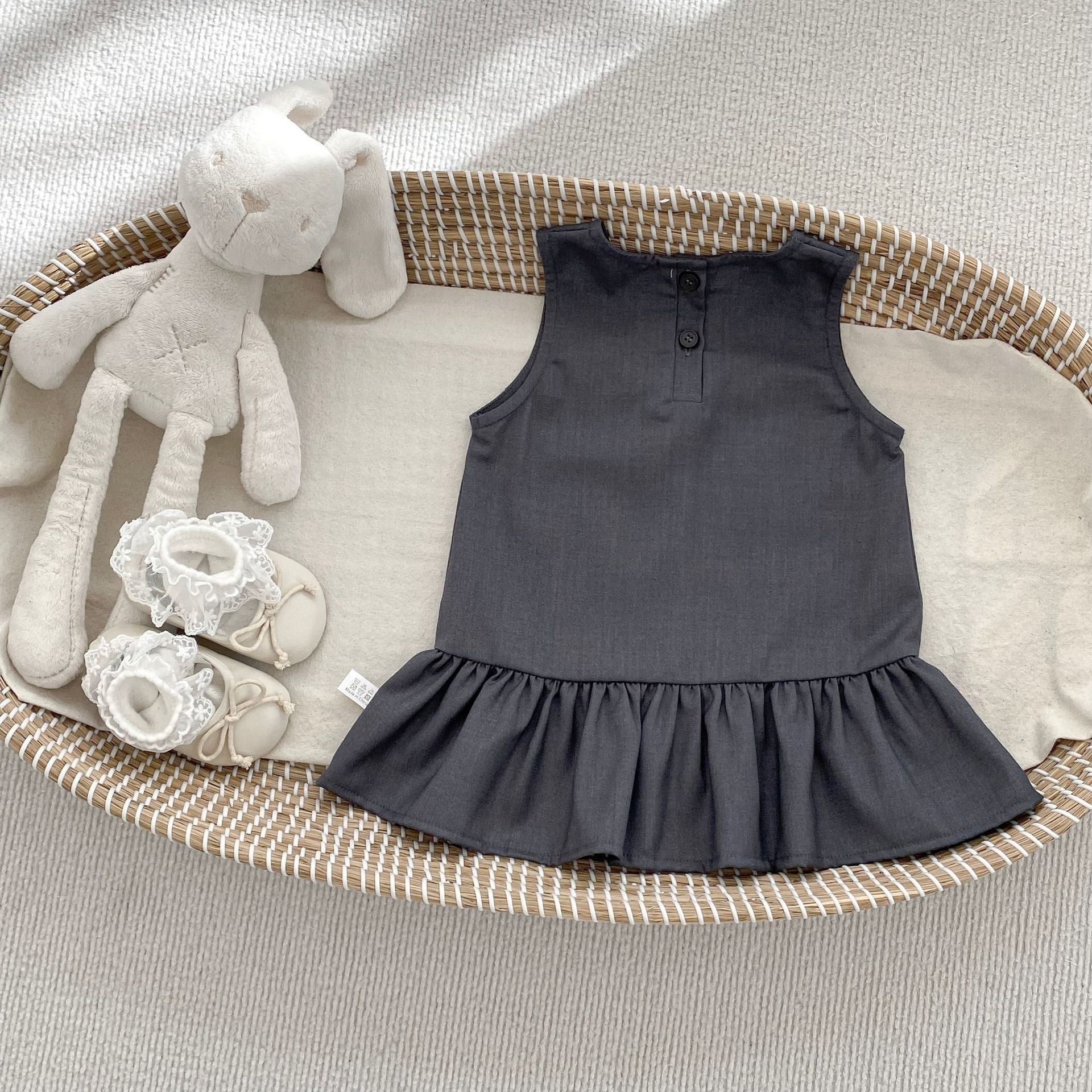 Vestido Infantil + Blusa Branca Golinha