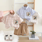 Conjunto Infantil Masculino Bolso Ursinho