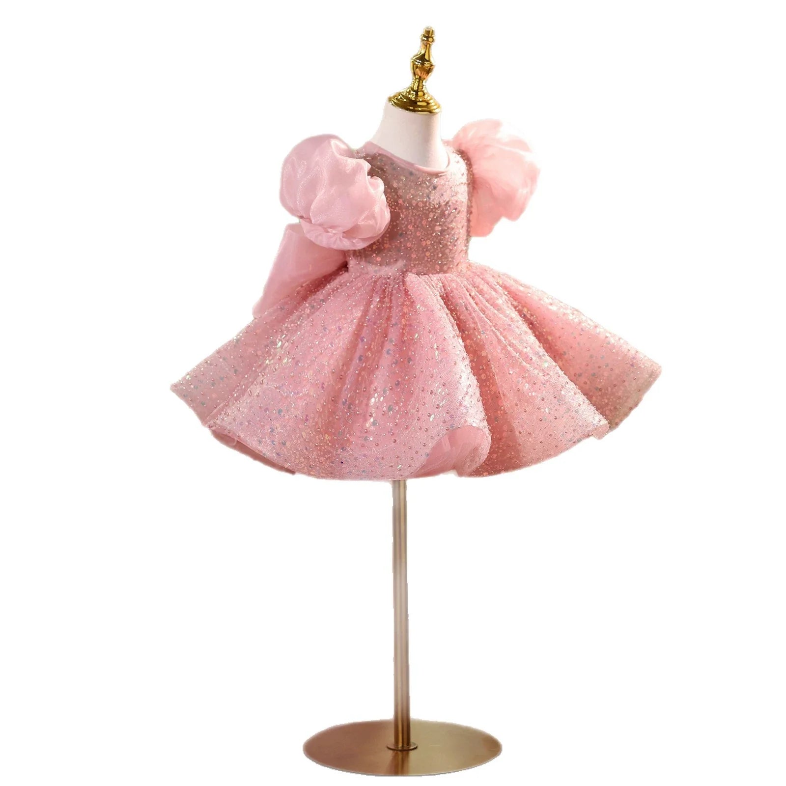 Vestido de Festa Brilhante com Lacinho