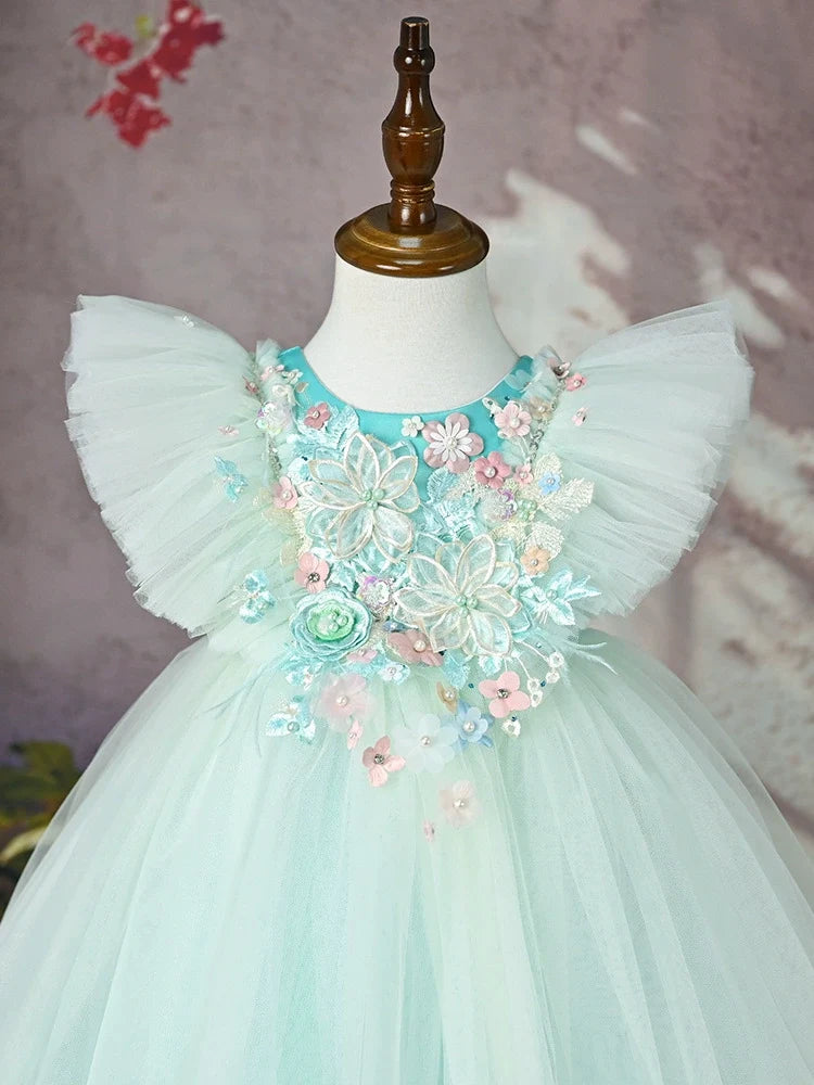 Vestido de Festa Infantil Encantado Flores