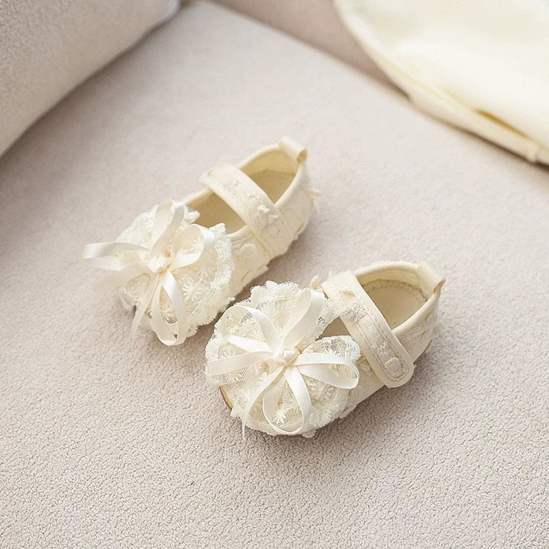 Sapato Infanril Feminino Lacinho Rendadinho