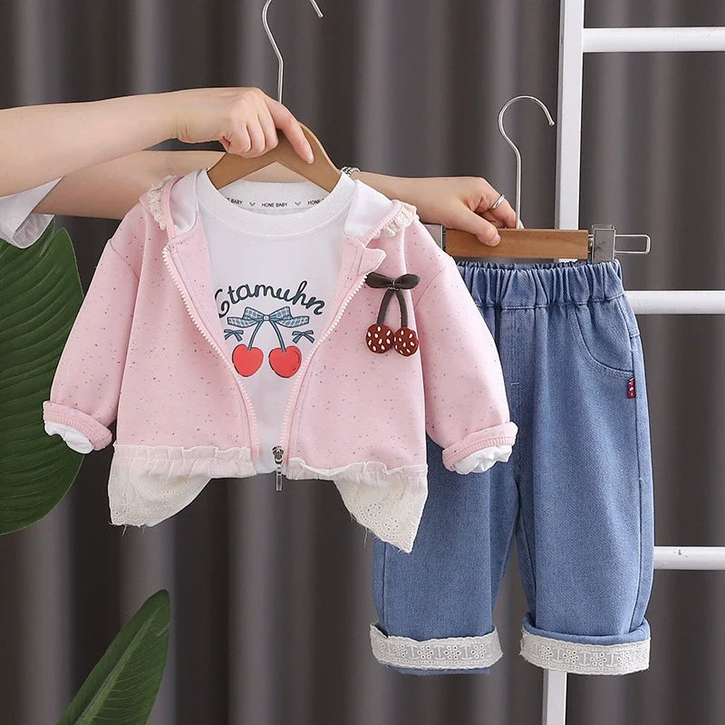 Conjunto Infantil 3 Peças Cerejinhas